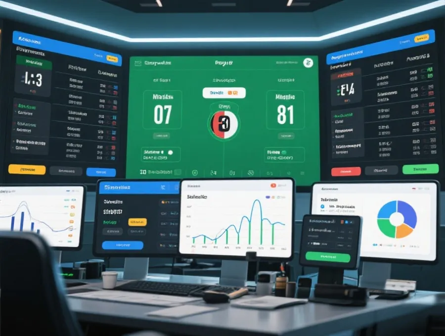 赛事数据平台界面示意图